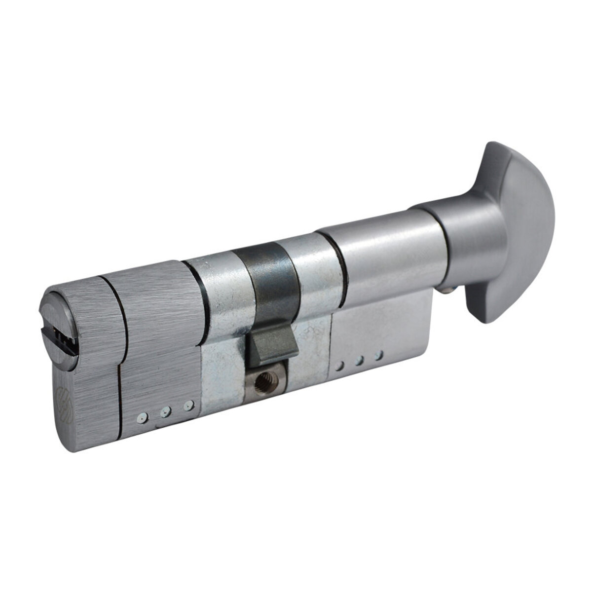Циліндр Securemme 322TPCS51511X5 К22 50/50 мм 5кл +1 монтажний ключ/ручка матовий хром