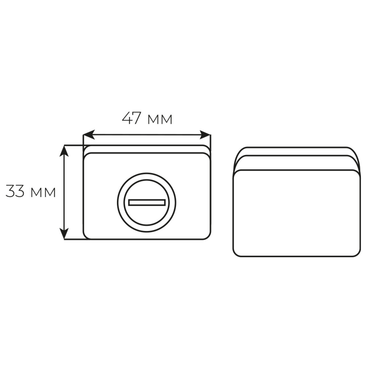 Накладка M & T Minimal Cr-K чорний брашірованний вж